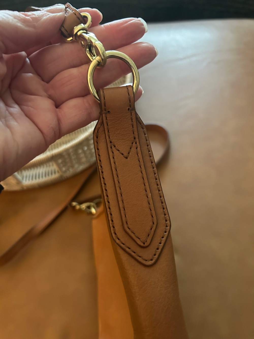 Fossil Cognac Brown Leather Crossbody - Picture 8 of 8